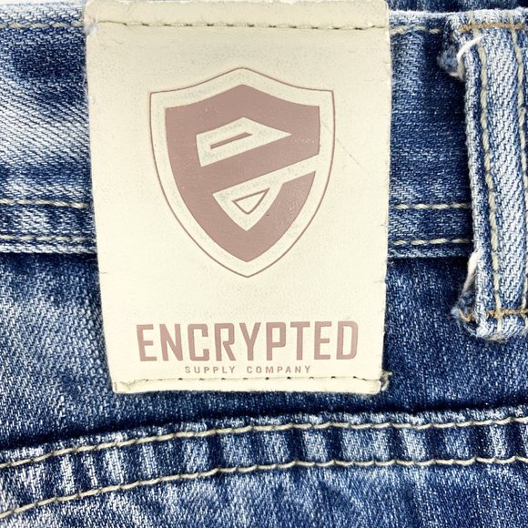 ENCRYPTED Distressed Denim Jeans - Picture 14 of 16